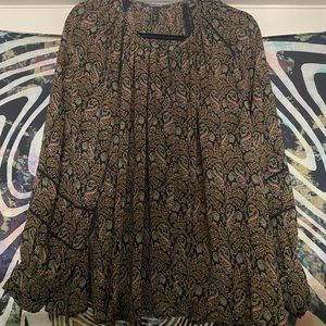 NWOT Paisley Print Blouse